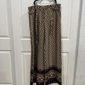 VINTAGE Y2K Caché Low Rise Bratty Wide Leg Cheetah Psychadelic Size 12